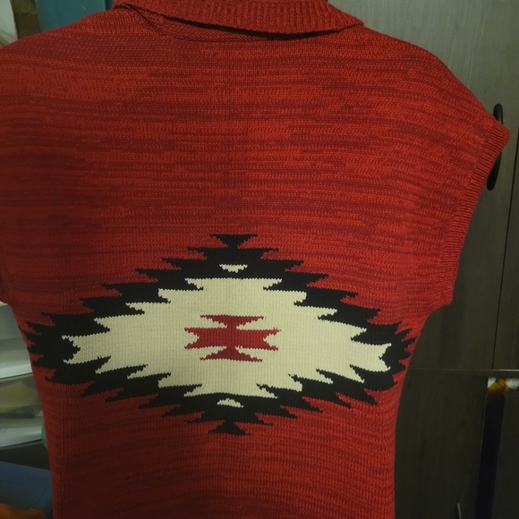 VINTAGE Chaps Southwestern Sweater Vest. Sz. XL - Picture 5 of 7